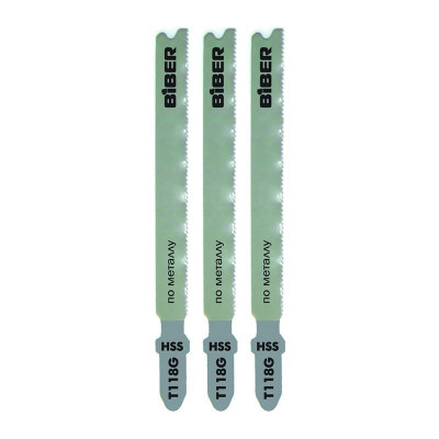 Полотна по металлу 67/1,1мм Т118G, 3 шт (85279) Biber
